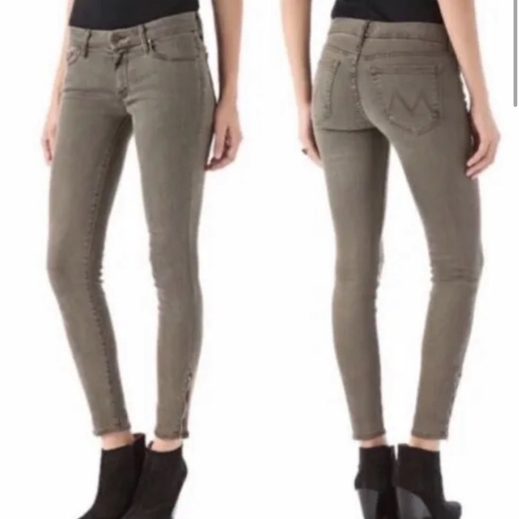 Mother The Looker Pop Skinny Jeans Dye Clay Wash - Picture 1 of 7